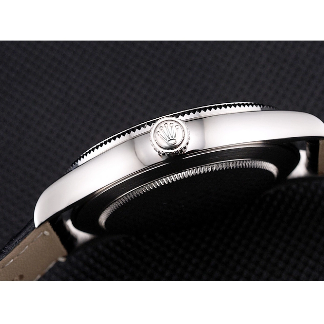 MiroTime 0813 Swiss Rolex Datejust Black Dial Stainless Steel Case And Bracelet